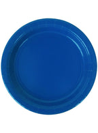 Large 23cm 20 pack of Azure Blue Paper Plates - Main Image