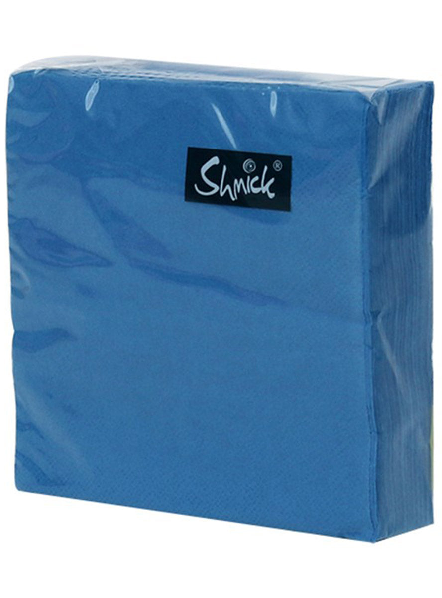 Azure Blue 40 Pack Square 23cm Paper Party Napkins