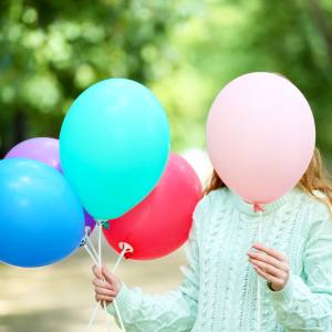 Image of balloons on sticks