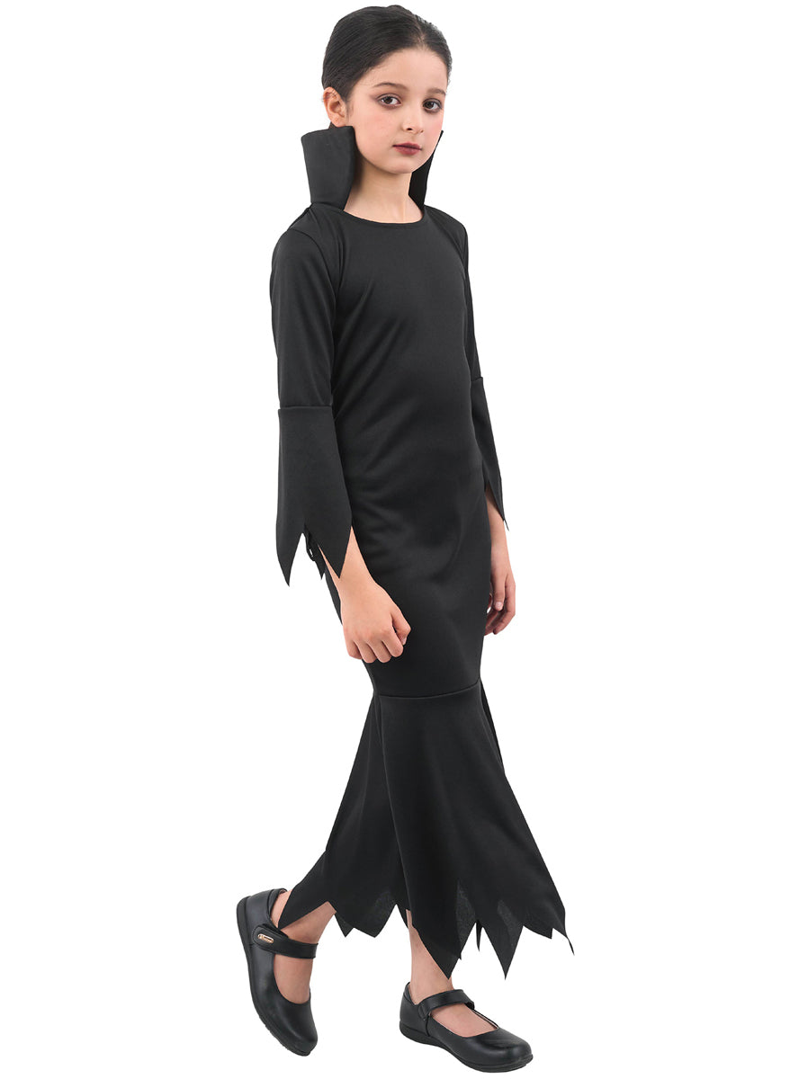 Alternative image of Simple Black Vampiress Girls Halloween Costume