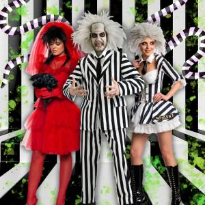 Image of people in Beetlejuice costumes