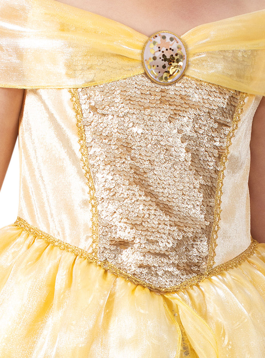 Image of Belle Girls Ultimate Disney Princess Costume bodice