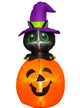 Pumpkin And Cat 4 Foot Tall Inflatable Halloween Decoration - Main Image