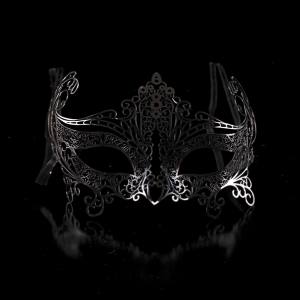 Image of a black masquerade mask