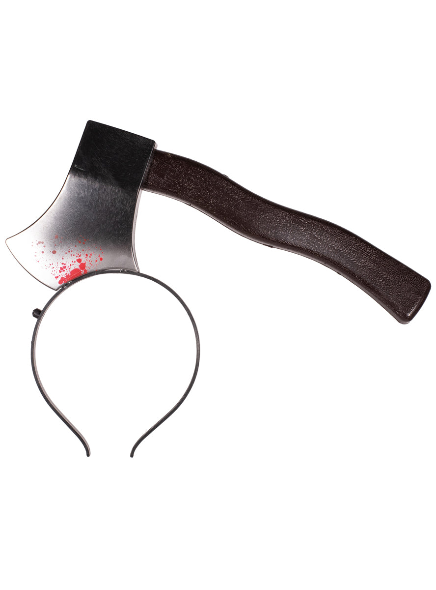 Image of Bloody Axe Through The Head Halloween Costume Headband