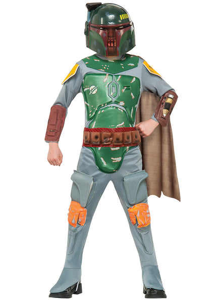 Image of Boba Fett Deluxe Boys Star Wars Costume