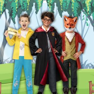 Image of boys in book week costumes