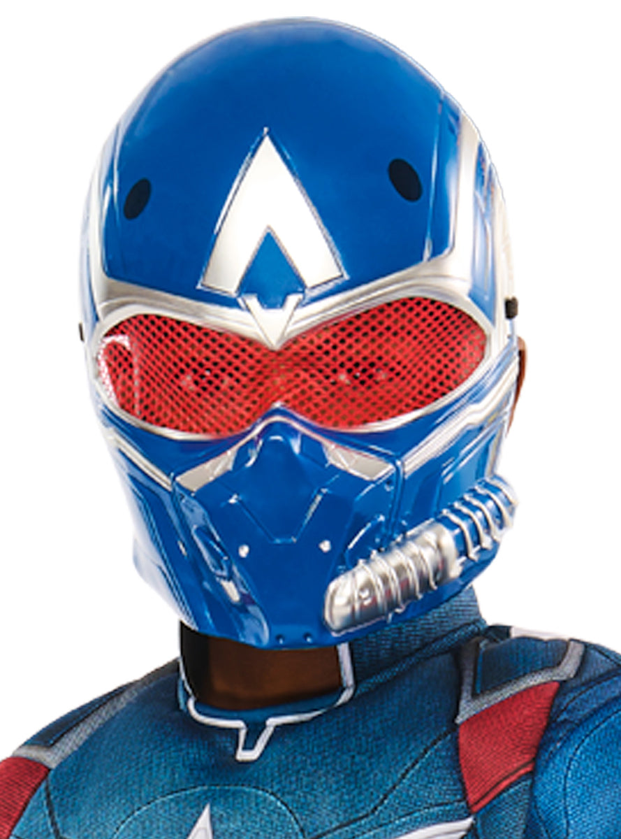 Boys Marvel Brave New World Deluxe Captain America Costume - Mask Image