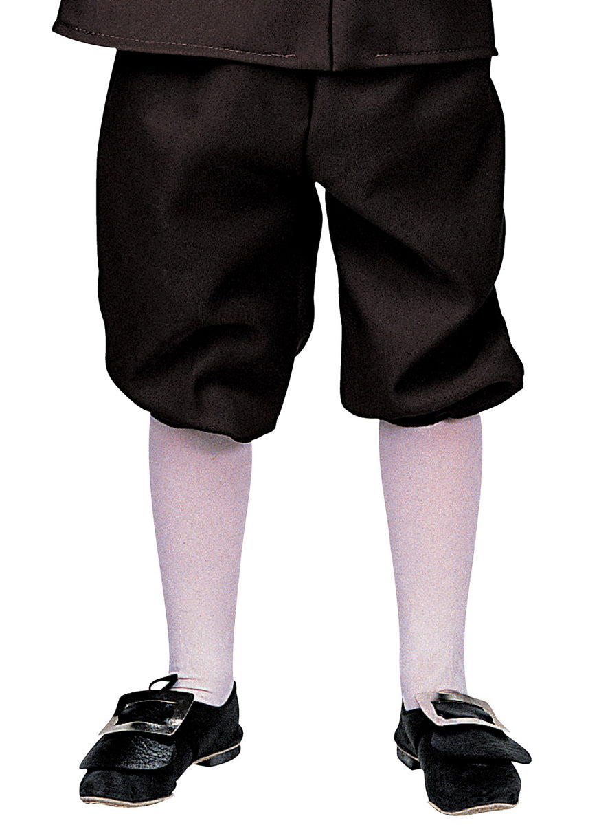 Boys Black Colonial Costume - Close Image 2