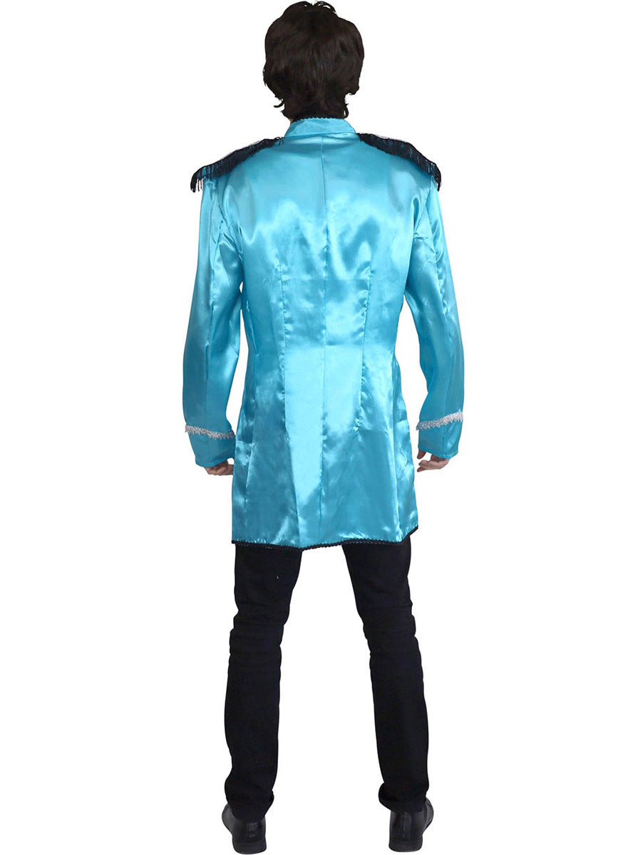 back image of British Singer Mens Blue Beatles Costume Jacket