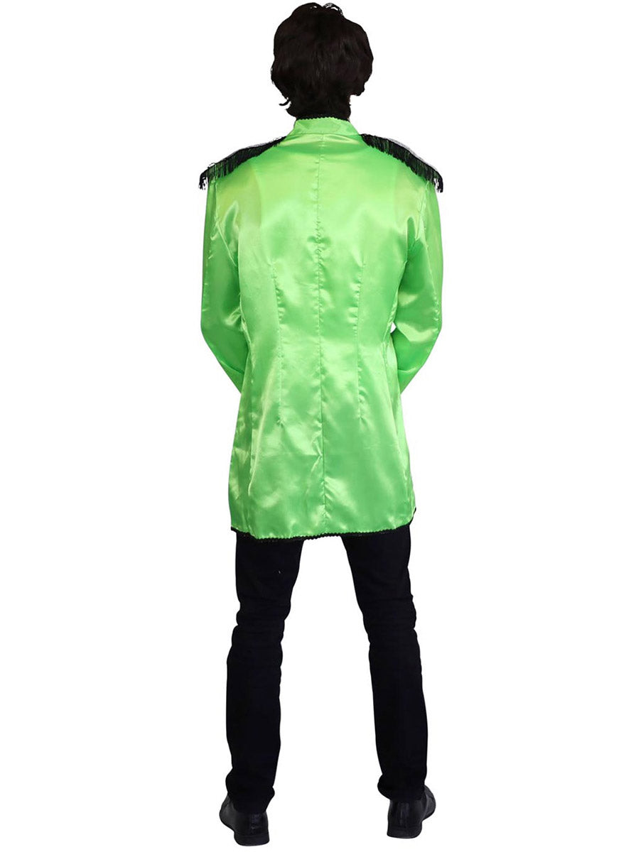 Back image of British Singer Mens Green Beatles Costume Jacket