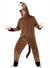 Image of Big Brown Horse Mens Animal Onesie Costume - Front View