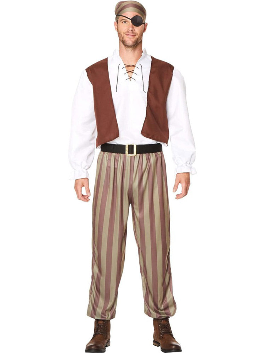 Image of Ship Wreck Pirate Classic Mens Costume - Main Image