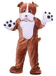 Adults Deluxe Brown Bull Dog Mascot Costume - Main Image