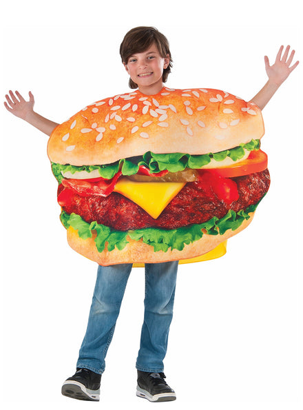 Boys Hamburger Food Costume - Main Image