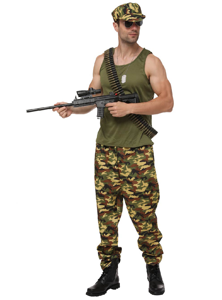 Alternative Image of Camo Soldier Uniform Mens Army Costume