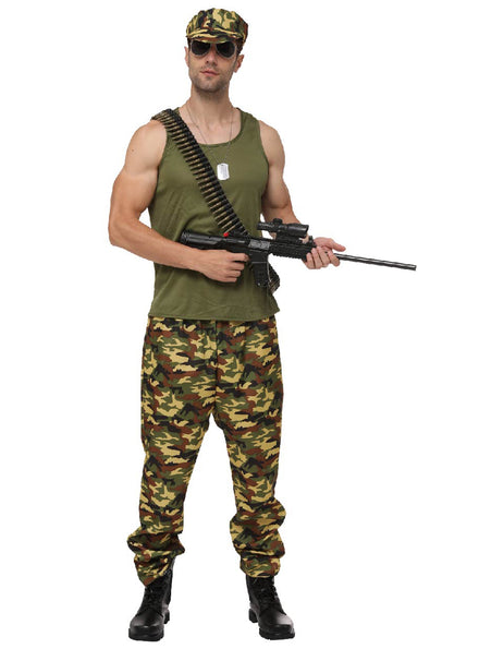 Main image of Camo Soldier Uniform Mens Army Costume