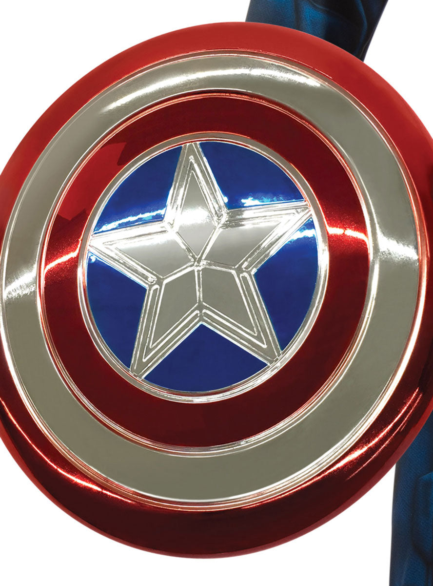 Close Image Shield for Premium Boys Captain America Superhero Costume and Shield