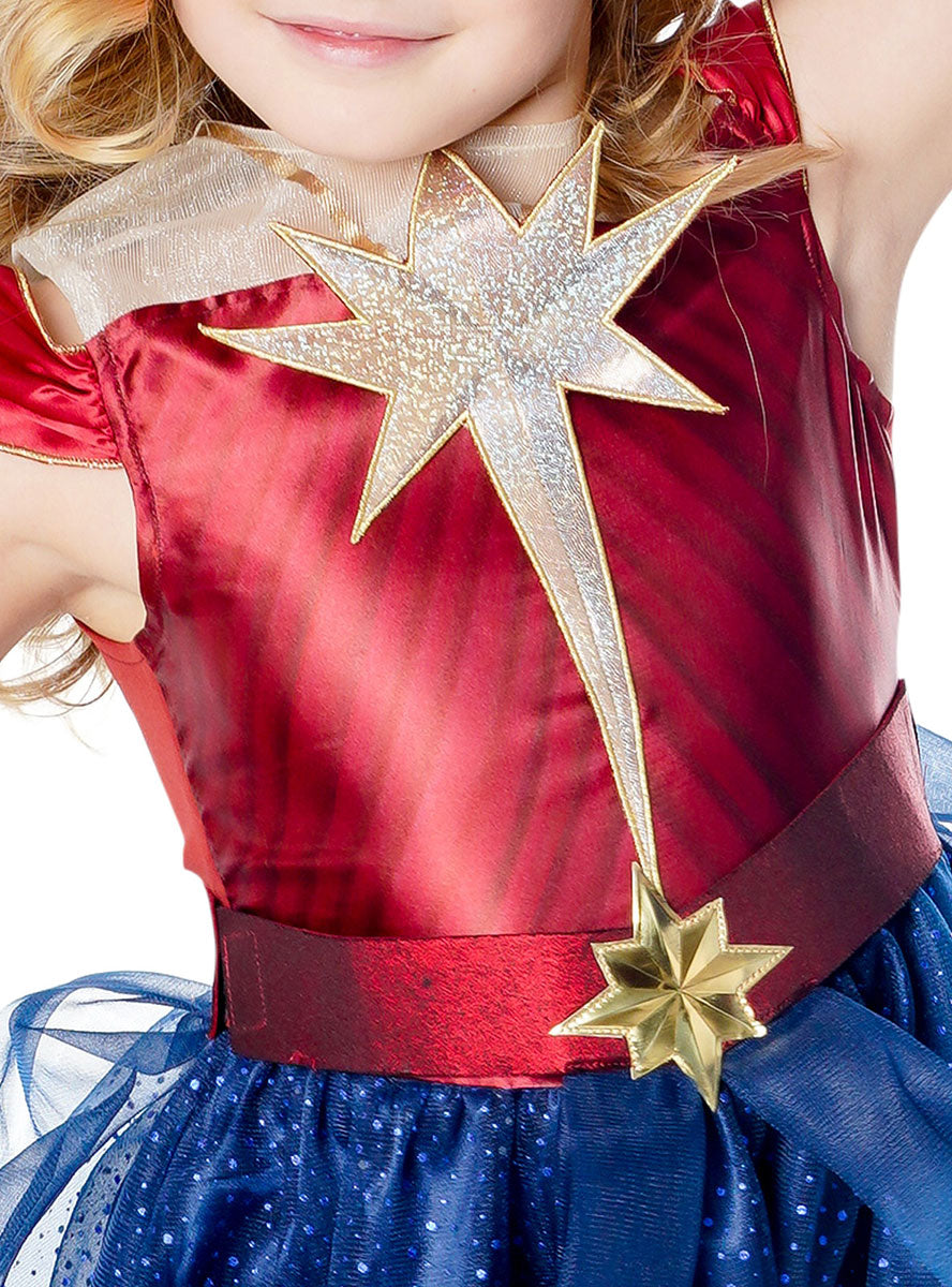 Close Image of Captain Marvel Girls Classic Superhero Tutu Costume