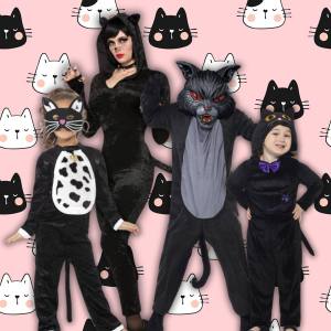 Image of people in cat costumes