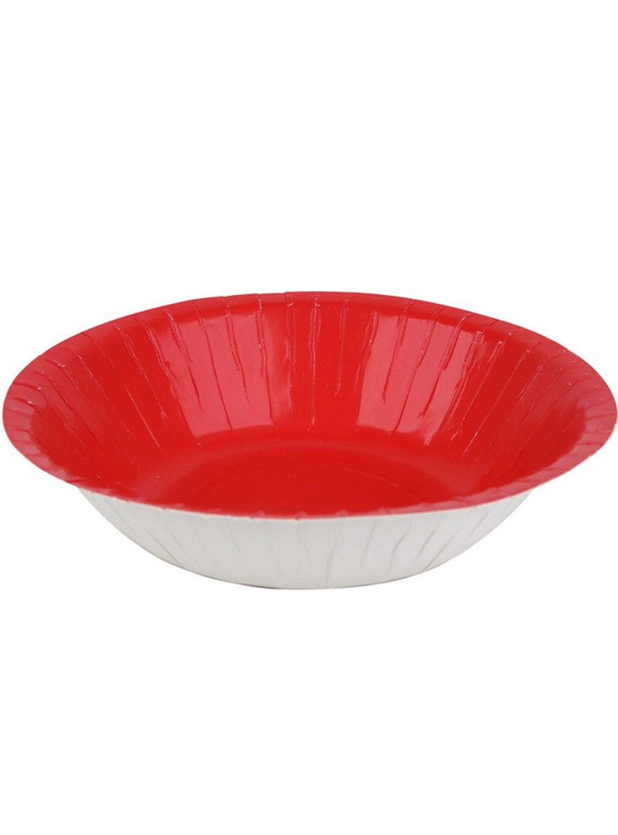 20 Pack 18cm Cherry Red Paper Bowls - Main Image