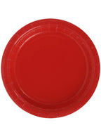 18cm Cherry Red 20 Pack Paper Party Plates - Main Image