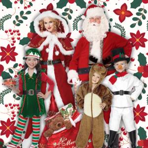 Image of people Christmas costumes