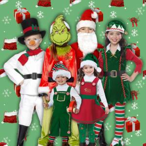 Image of kids in Christmas costumes