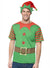 Image ofChristmas Elf Mens Costume Shirt And Hat Set