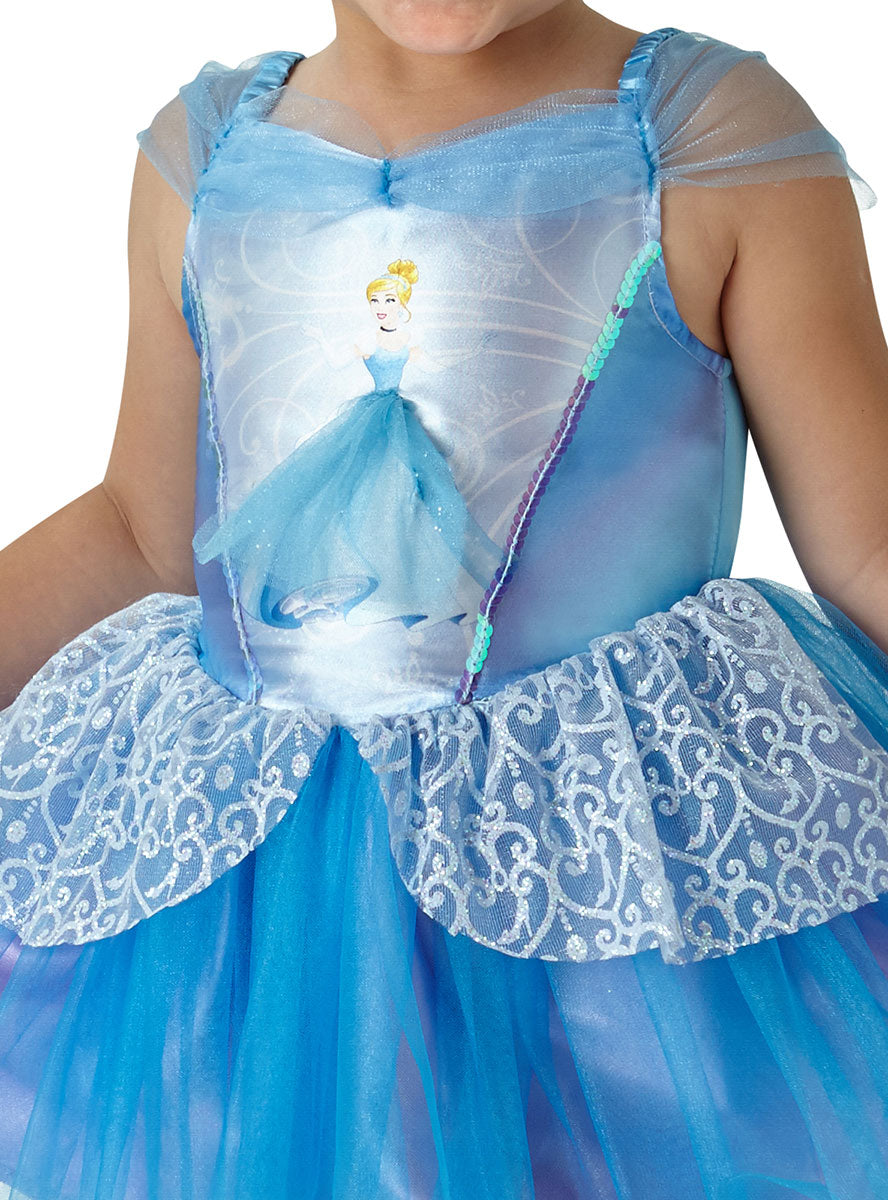 Close Image of Disney Girls Cinderella Ballerina Princess Costume