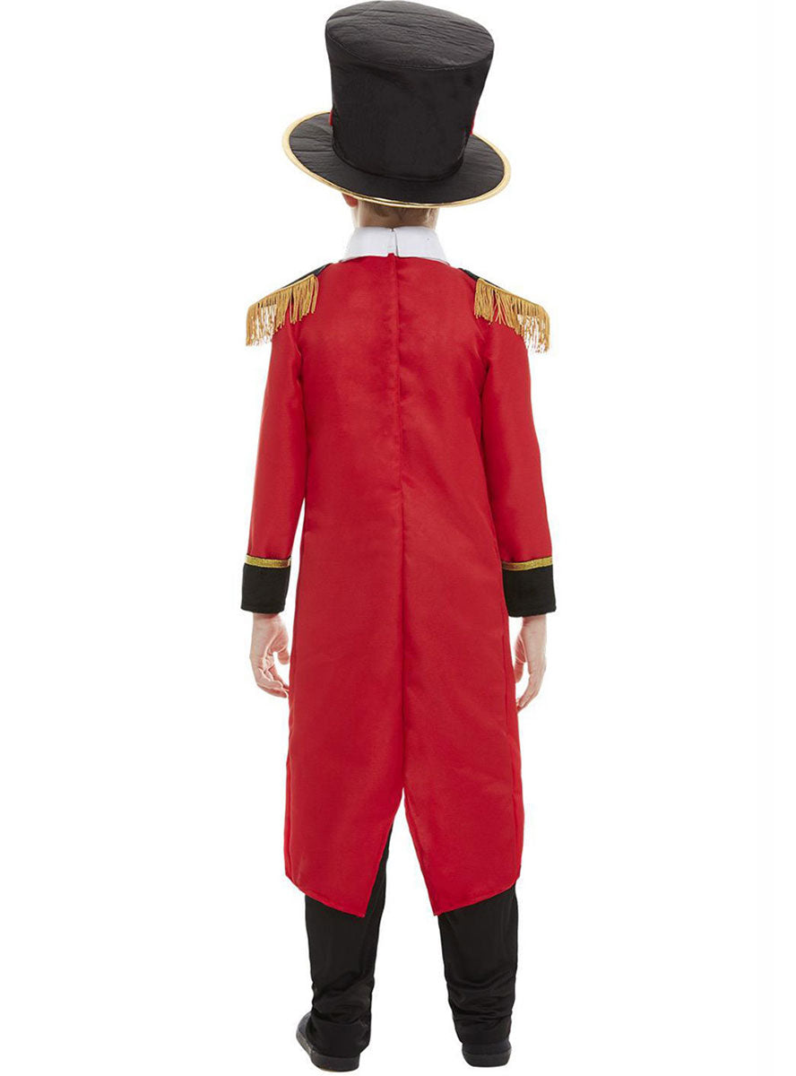 Image of Circus Ringmaster Boys Dress Up Costume - Back View