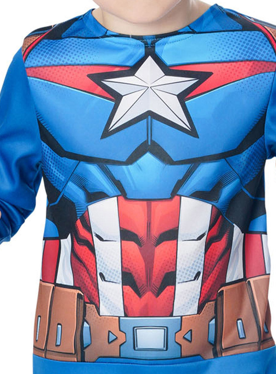 Close Image of Superhero Captain America Classic Boys Costume