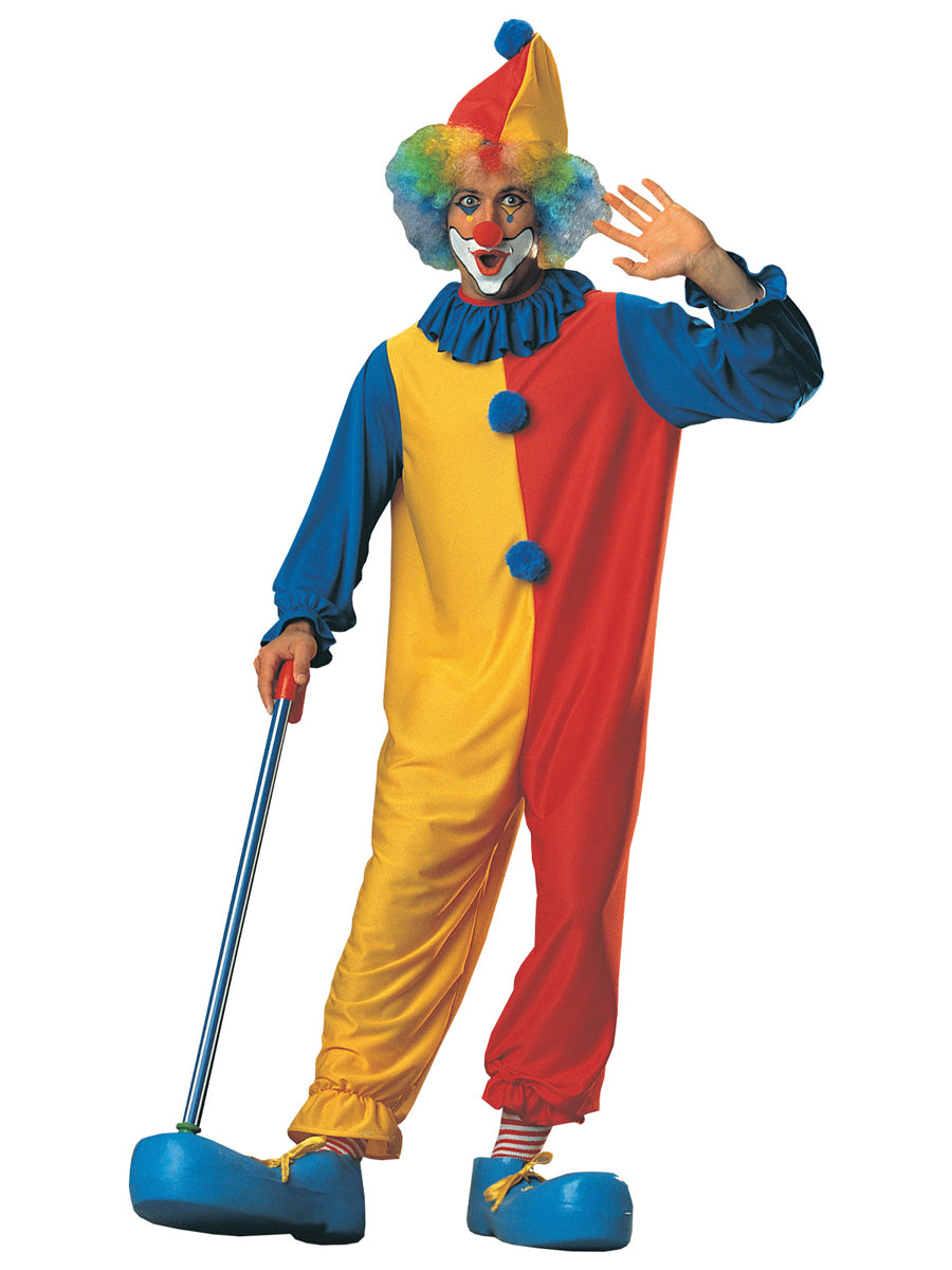 Rainbow Clown Mens Circus Costume - Main Image