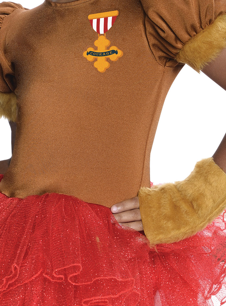 close image 2 of Cowardly Lion Girls Deluxe Wizard Of Oz Tutu Costume