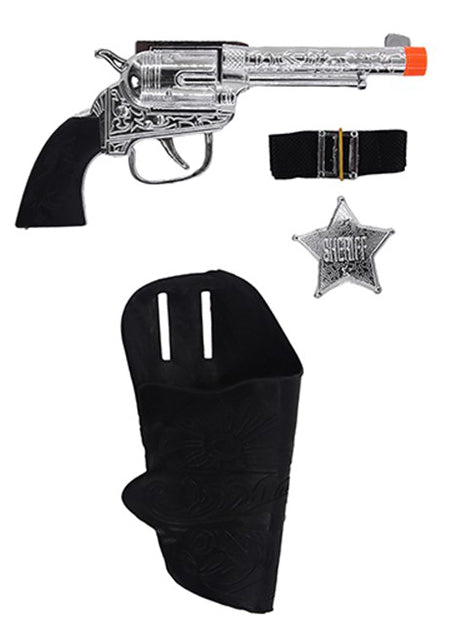 Main image of Sheriff Cowboy Costume Gun Holder and Badge Accessory Set