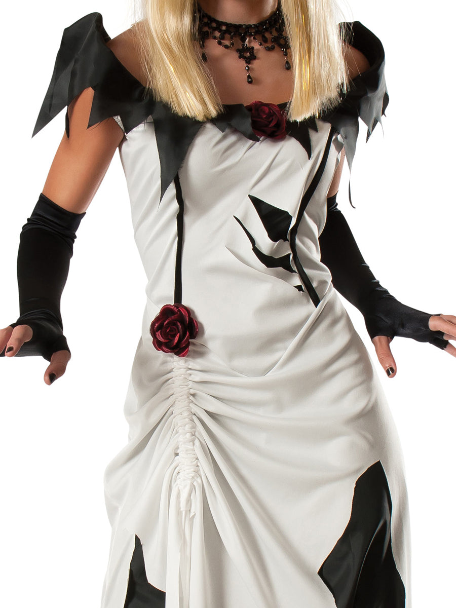 Creeping Beauty Womens Halloween Fancy Dress Costume - Close Image 1