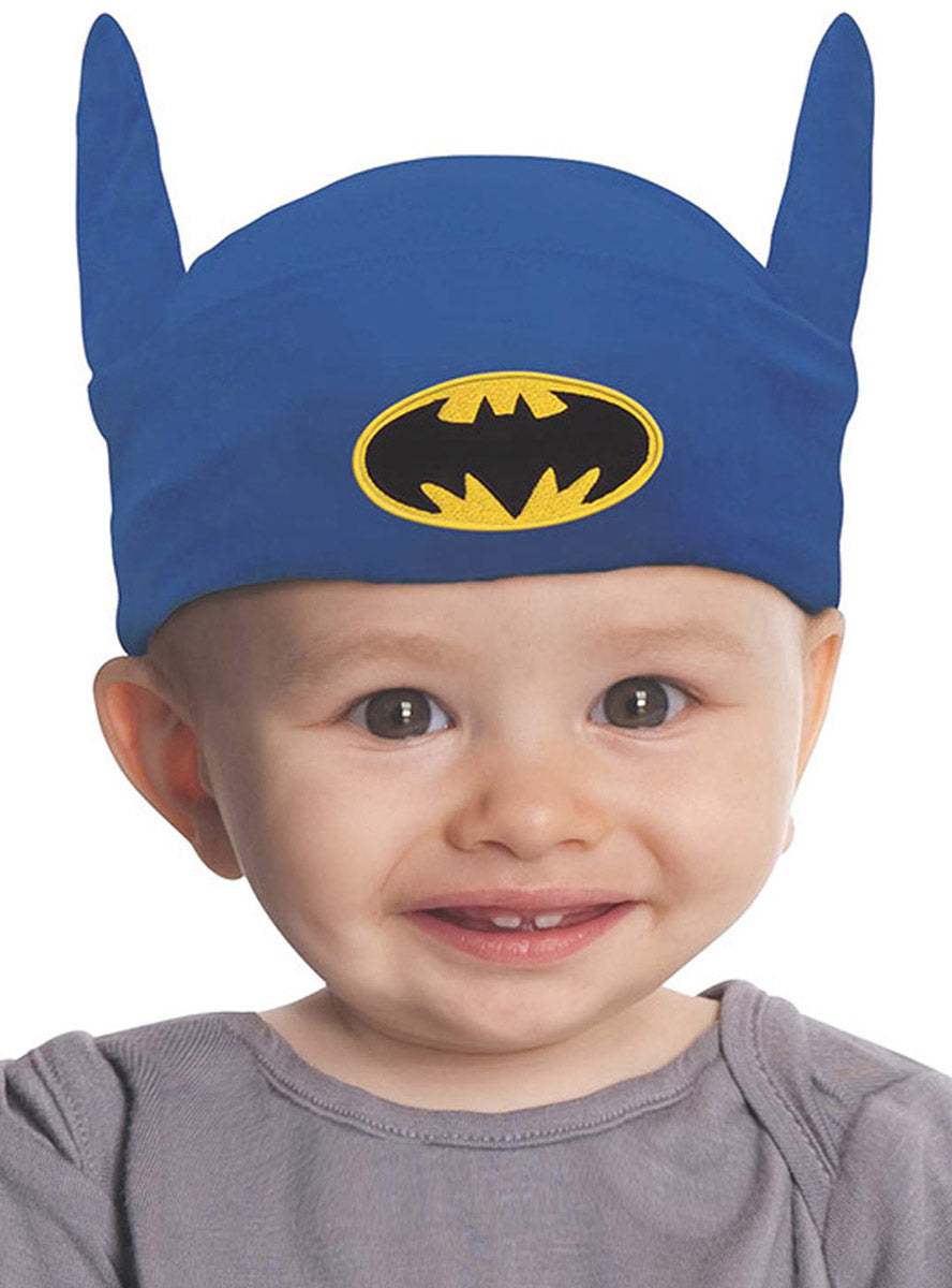 Grey DC Batman Costume Onesie For Baby Boys - Close Image 1