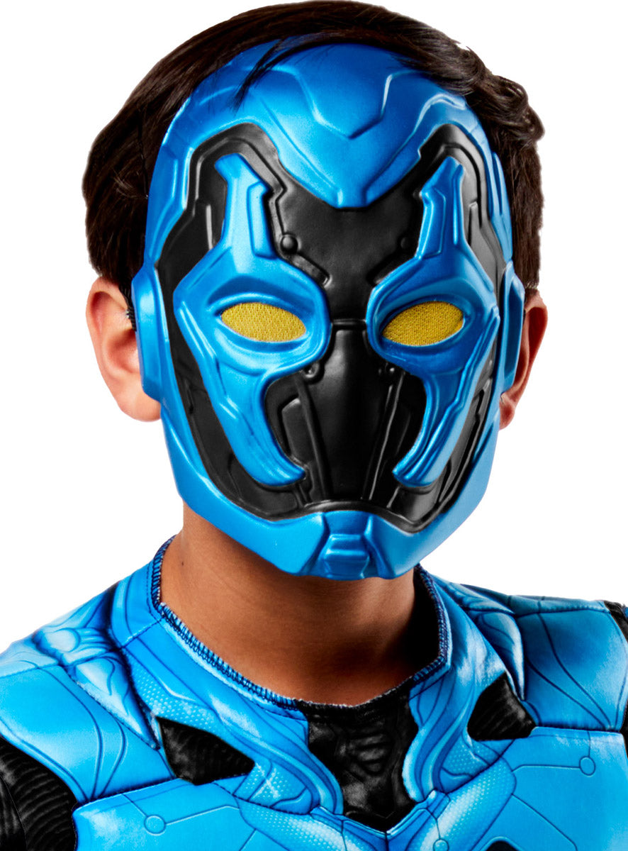 Mask Image of Blue Beetle DC Comics Boys Muscle Chest Costume