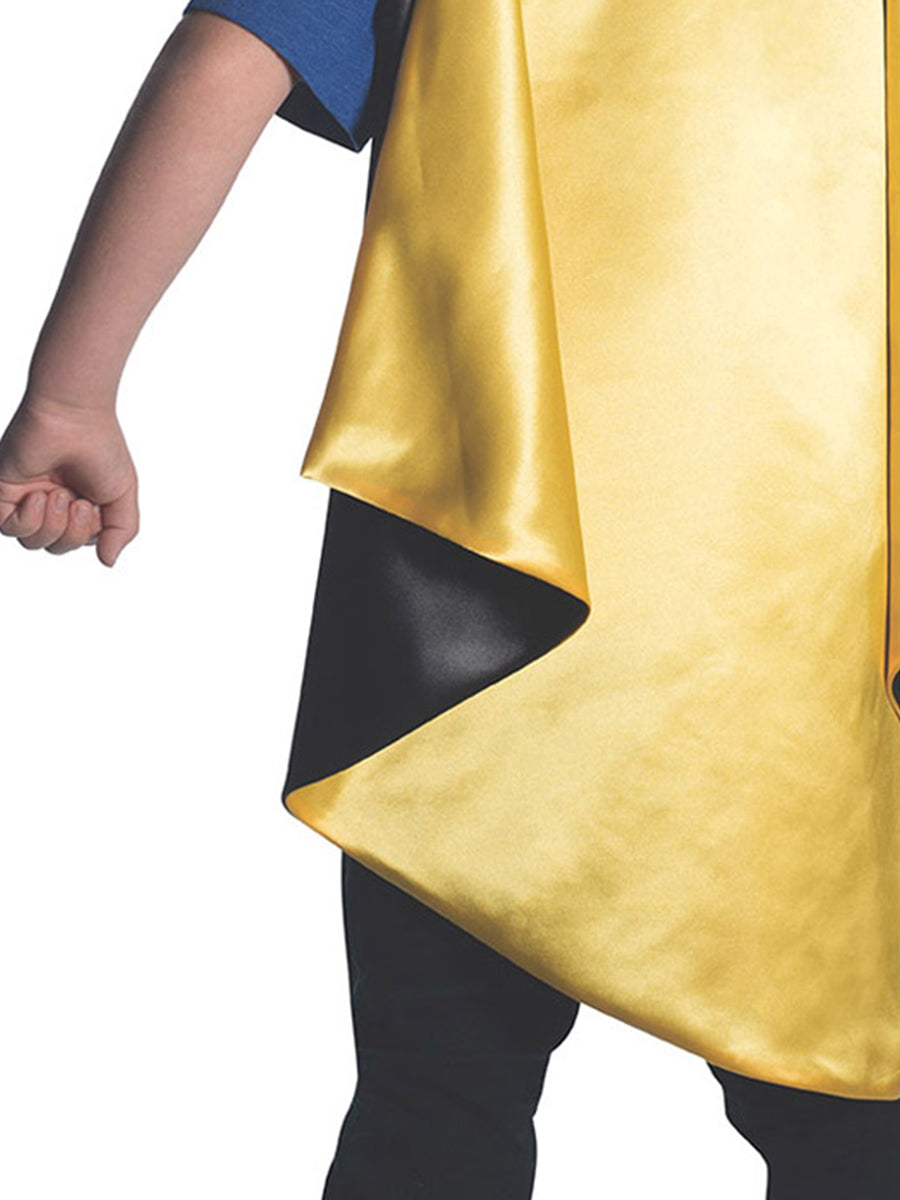 Robin Boys Yellow DC Sidekick Costume Cape - Close Image 2