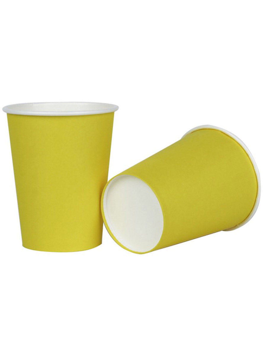 226ml 20 Pack Dandelion Yellow Paper Cups - Main Image