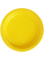 23cm Dandelion Yellow 20 Pack Paper Party Plates - Main Image