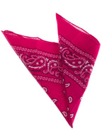 Image of Paisley Print Hot Pink Cowboy Costume Bandanna