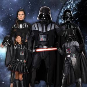 Image of people in Darth Vader Costumes