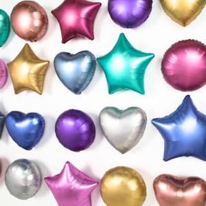 Image of different foil balloons