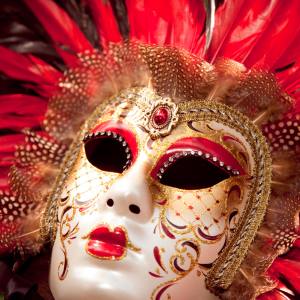 Image of a full face masquerade mask