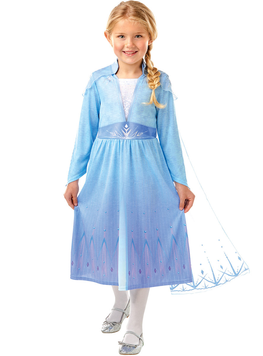 Main Image of Frozen 2 Girls Deluxe Snow Queen Elsa Costume