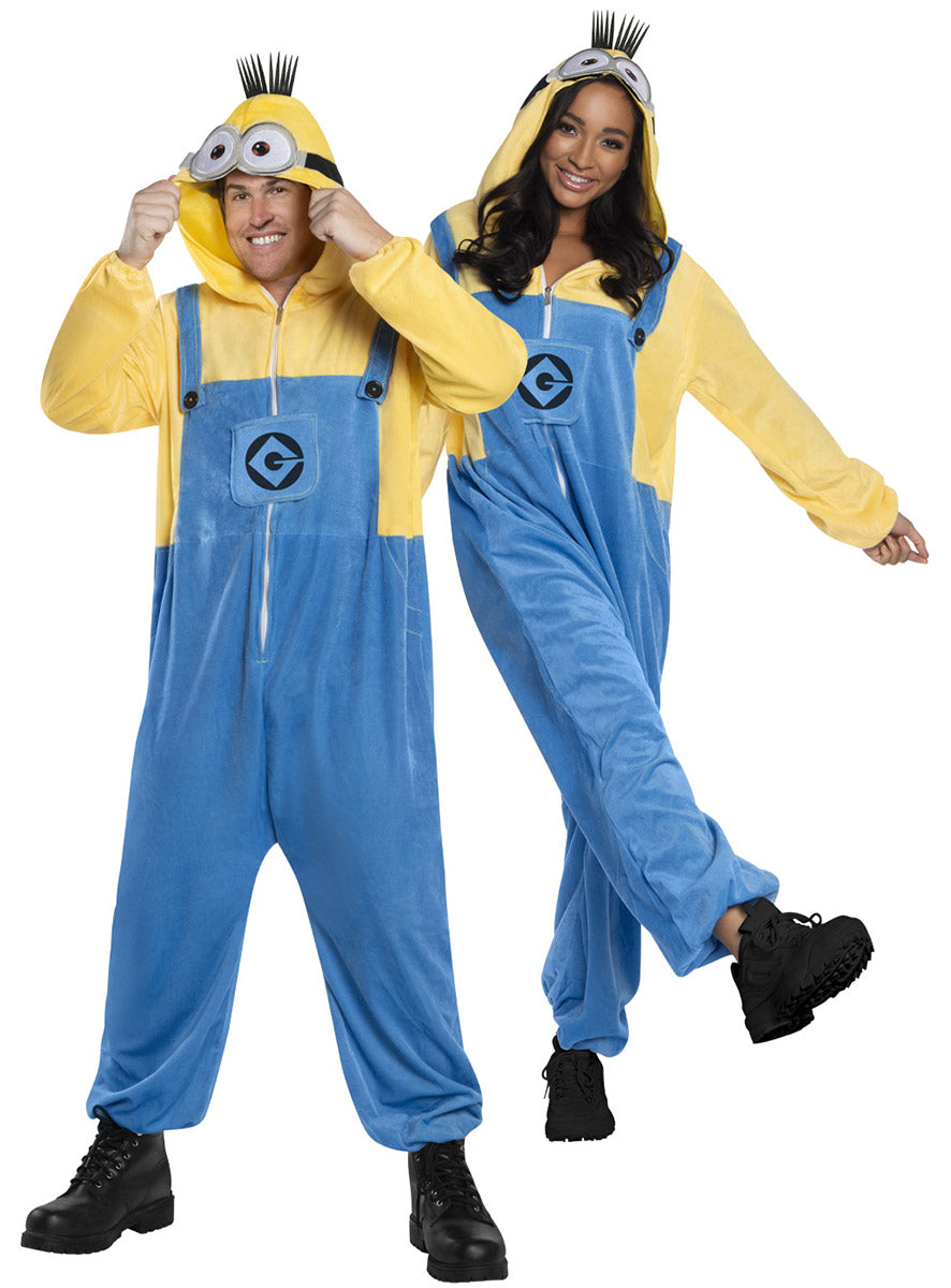 Image of Despicable Me 4 Adults Minion Onesie Costume