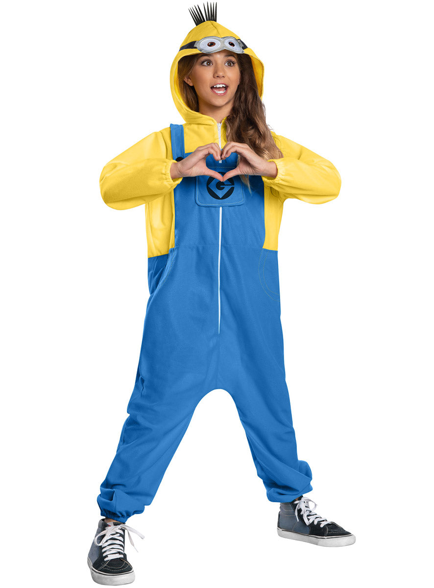 Image of Despicable Me 4 Girls Minion Onesie Costume