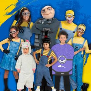 Image of people in Despicable Me costumes