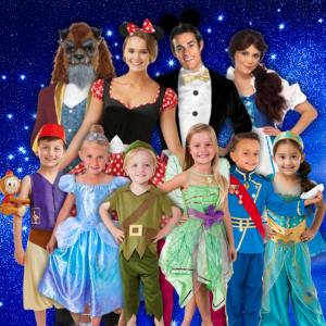 Image of people in Disney costumes